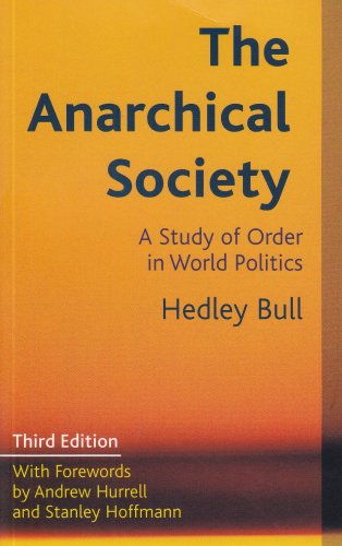 The anarchical society Cover