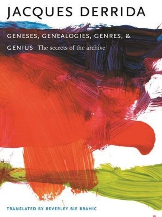 Geneses, genealogies, genres, and genius Cover