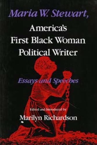 Maria W. Stewart, America's first Black woman political writer Cover
