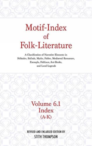 Motif-Index of Folk-Literature: Index A-K  Cover