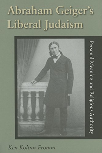 Abraham Geiger's Liberal Judaism Cover