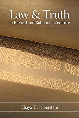 Law and Truth in Biblical and Rabbinic Literature Cover