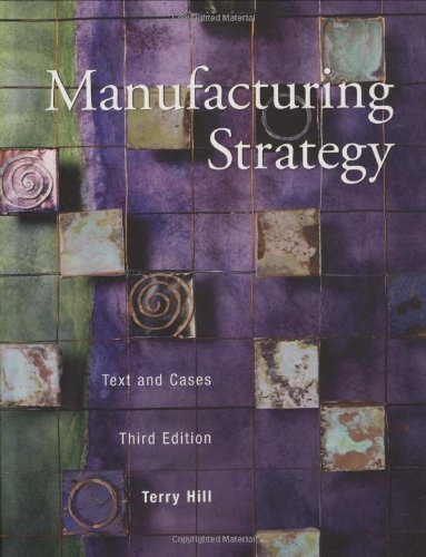Manufacturing strategy Cover