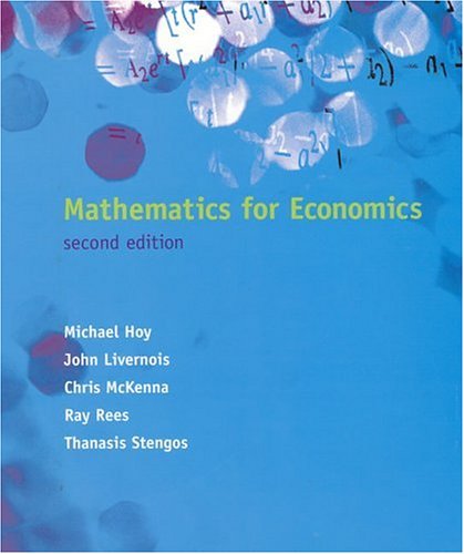 Mathematics for economics Cover