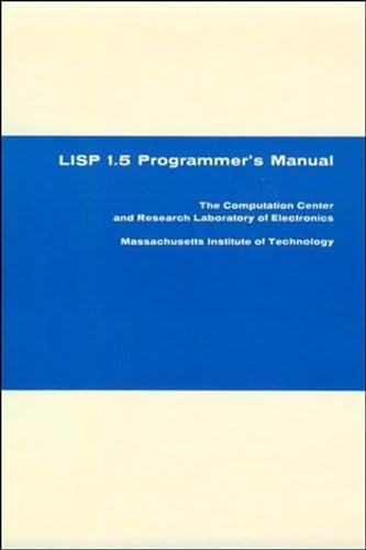 LISP 1.5 programmer's manual Cover