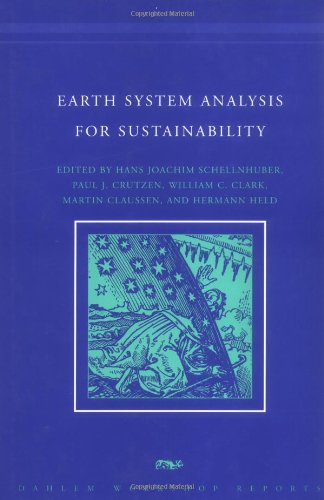 Earth system analysis for sustainability Cover