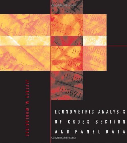 Econometric analysis of cross section and panel data Cover