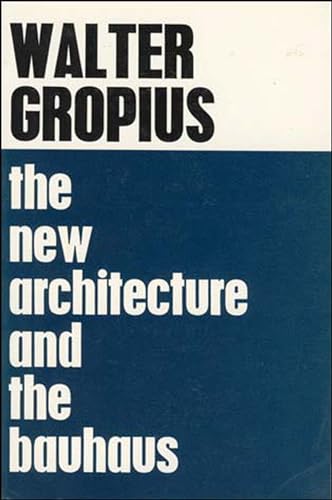 The new architecture and the Bauhaus Cover