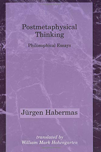 Postmetaphysical thinking Cover