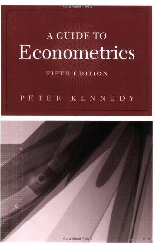 A guide to econometrics Cover