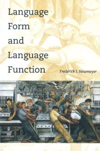 Language Form and Language Function (Language, Speech, and Communication) Cover