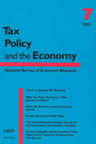 Tax Policy and the Economy, Vol. 7 Cover