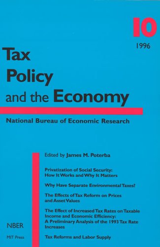 Tax Policy and the Economy, Vol. 10 Cover