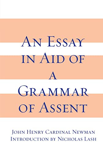 An Essay in Aid of a Grammar Of Assent Cover