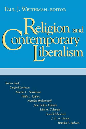 Religion and contemporary liberalism Cover