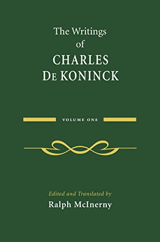The Writings of Charles De Koninck Cover