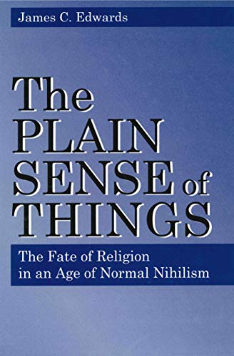 The plain sense of things Cover