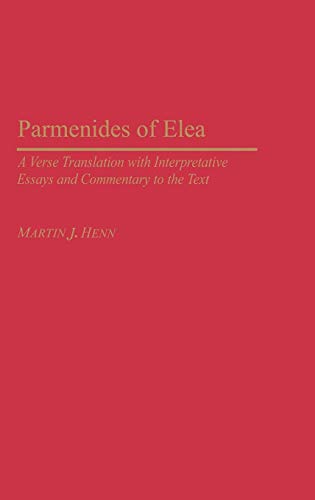 Paramenides of Elea Cover