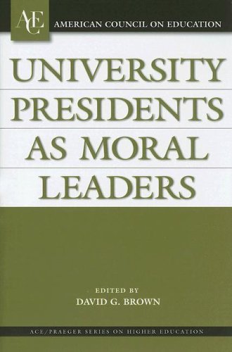 University presidents as moral leaders Cover