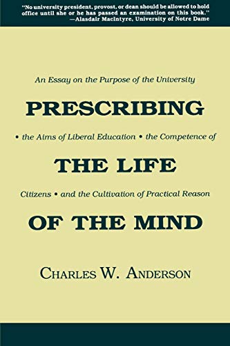 Prescribing the life of the mind Cover