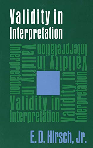 Validity in interpretation Cover