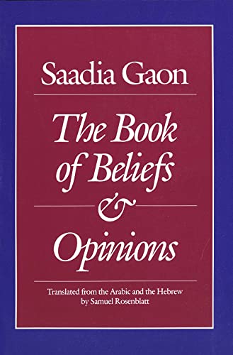 The book of beliefs and opinions Cover