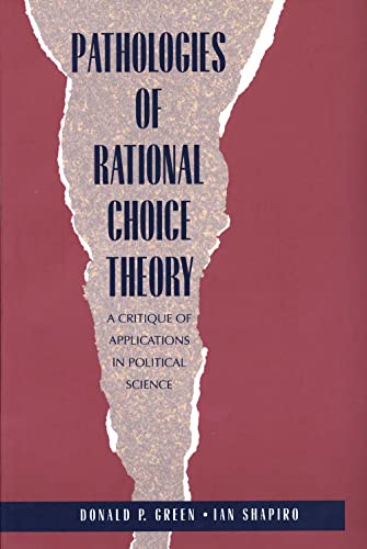 Pathologies of Rational Choice Theory Cover