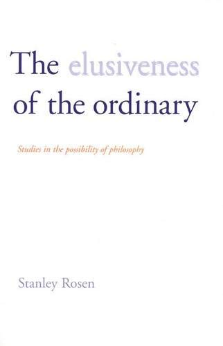 The Elusiveness of the Ordinary Cover