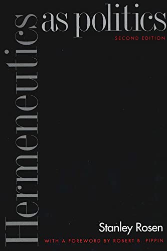 Hermeneutics as politics Cover