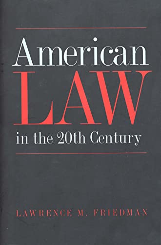 American Law in the Twentieth Century Cover