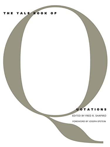 The Yale book of quotations Cover