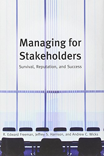 Managing for Stakeholders Cover