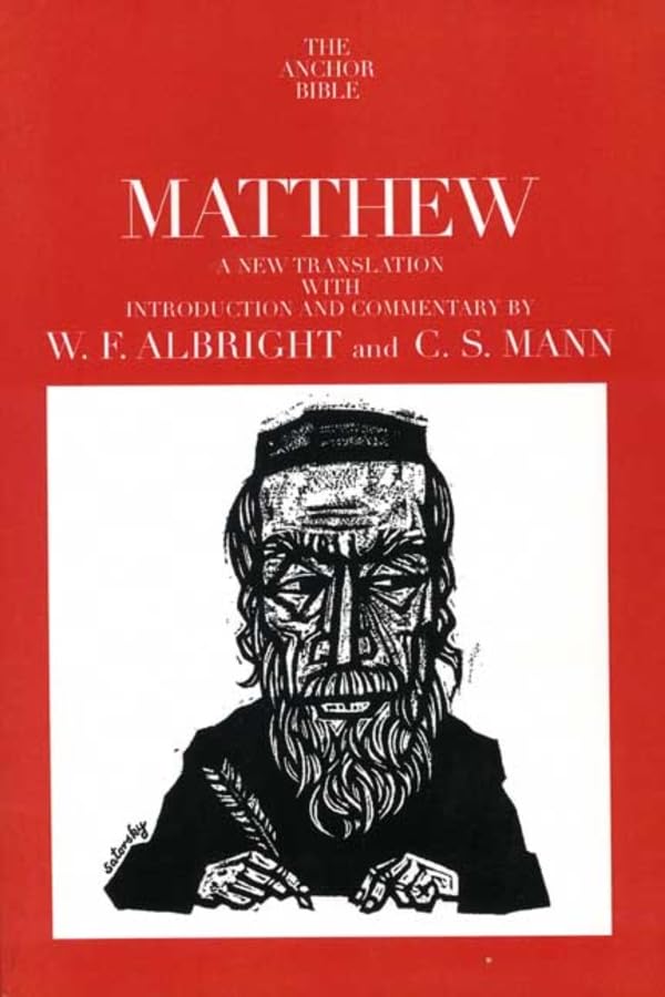 Matthew (The Anchor Yale Bible Commentaries) (The Anchor Bible) Cover