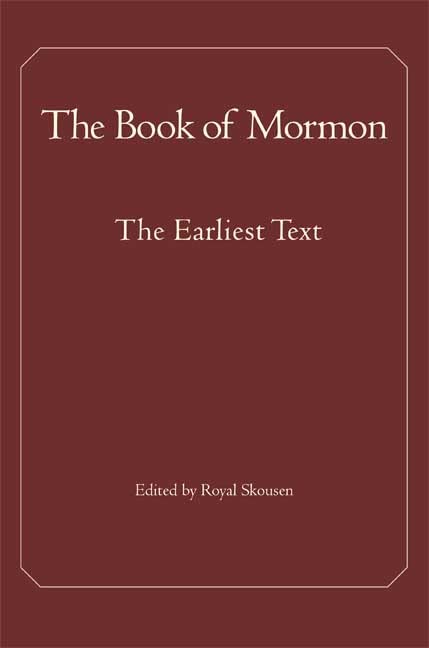 The Book of Mormon: The Earliest Text Cover