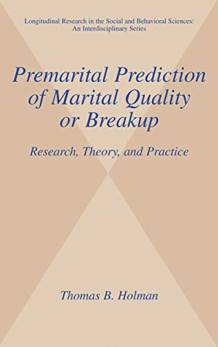 Premarital prediction of marital quality or breakup Cover