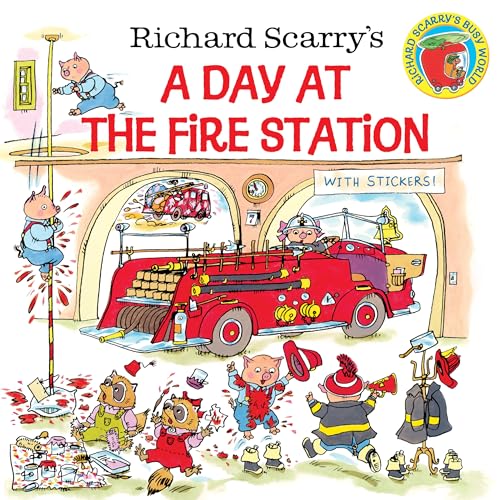 Richard Scarry's A Day at the Fire Station Cover