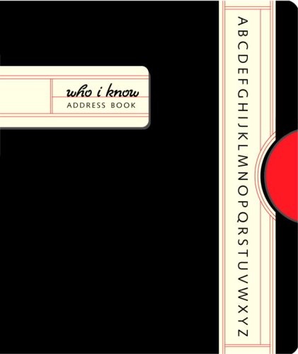 Who I Know Mini Address Book Cover