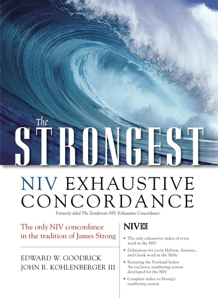 The strongest NIV exhaustive concordance Cover