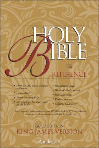 KJV Holy Bible Reference, Gold Edition Cover
