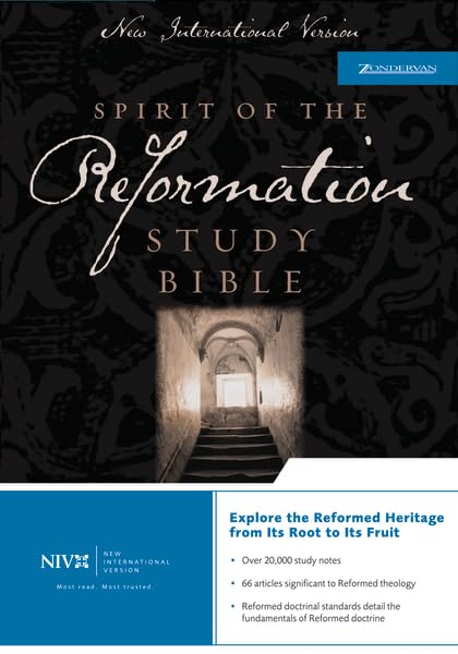 NIV Spirit of the Reformation Study Bible "Black Leather" Cover