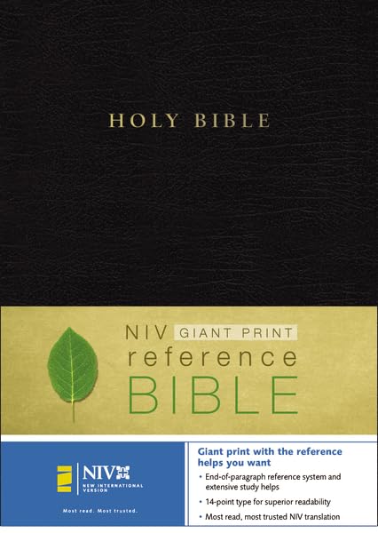 NIV Holy Bible Giant Print Reference Edition, Thumb Indexed Cover
