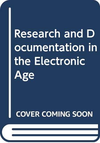 Research and documentation in the electronic age Cover