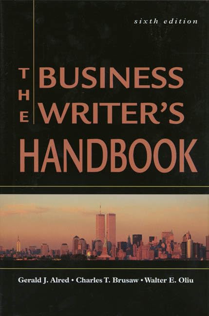 The business writer's handbook Cover