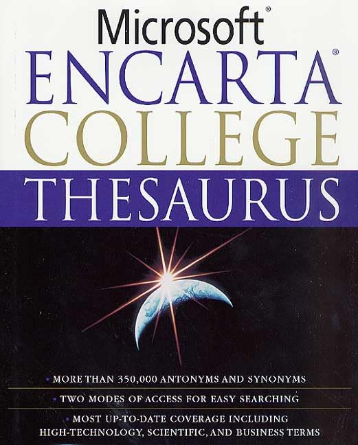 Microsoft Encarta college thesaurus Cover