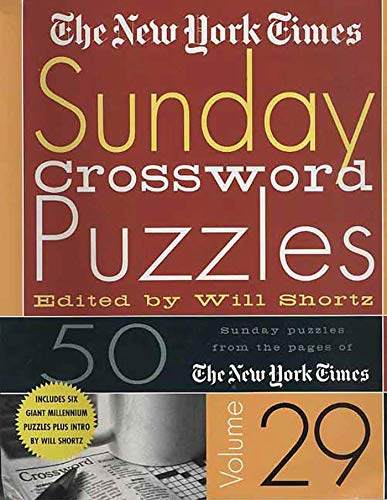 The New York Times Sunday Crossword Puzzles Volume 29 Cover