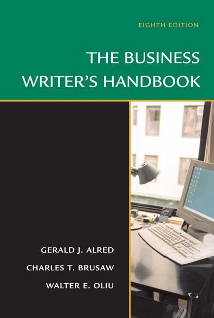 The business writer's handbook Cover