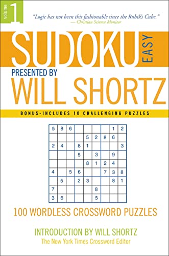Sudoku Easy Presented by Will Shortz Volume 1 Cover