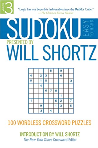 Sudoku Easy to Hard Presented by Will Shortz, Volume 3 Cover