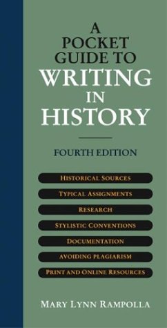 A pocket guide to writing in history Cover