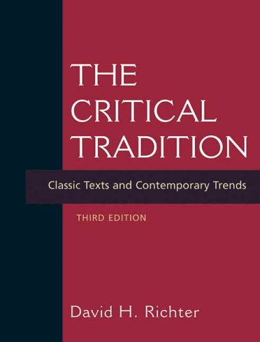 The critical tradition Cover